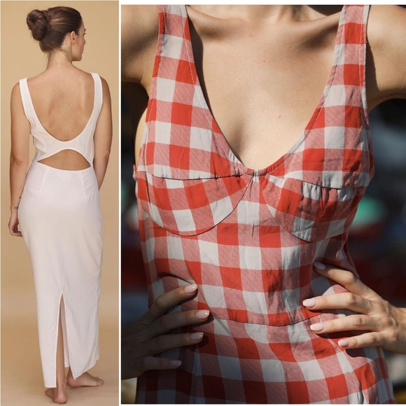 New acacia mid pacific penny dress maxi hibiscus P - Picture 14 of 16